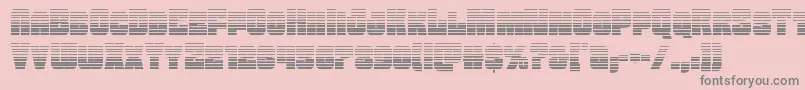 Шрифт Funkmachinegrad – серые шрифты на розовом фоне