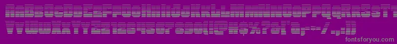 Funkmachinegrad Font – Gray Fonts on Purple Background