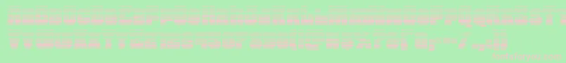 Funkmachinegrad Font – Pink Fonts on Green Background