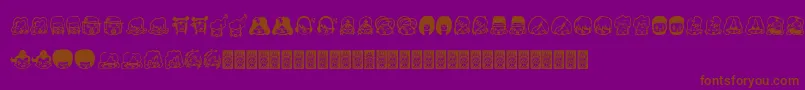 GirlPower Font – Brown Fonts on Purple Background