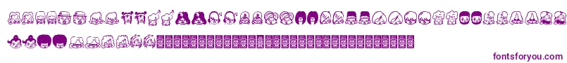 GirlPower Font – Purple Fonts on White Background