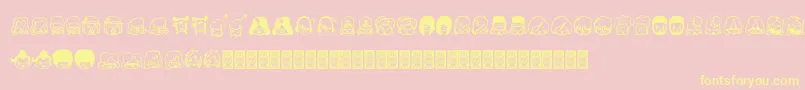 GirlPower Font – Yellow Fonts on Pink Background