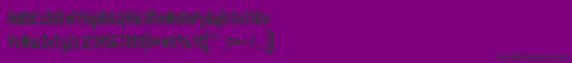 Zillmn Font – Black Fonts on Purple Background
