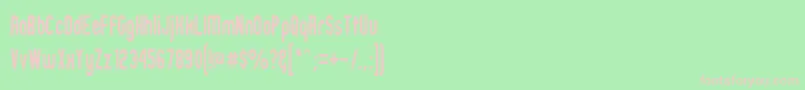 Zillmn Font – Pink Fonts on Green Background