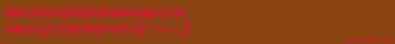 Zillmn Font – Red Fonts on Brown Background