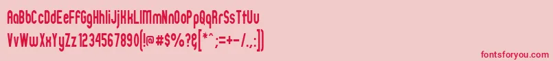 Zillmn Font – Red Fonts on Pink Background