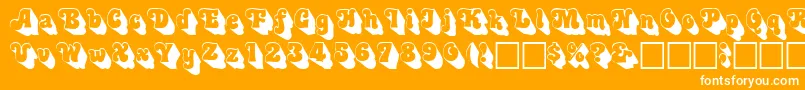 3Dswinger Font – White Fonts on Orange Background