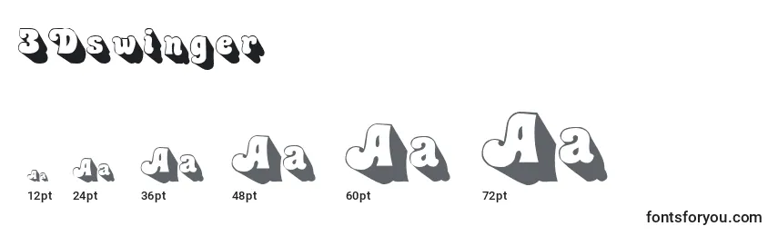 3Dswinger Font Sizes