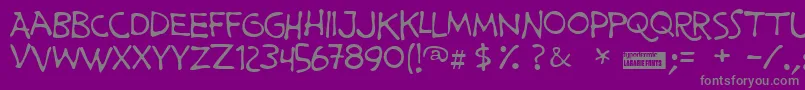 Lisätietoja Primemin-fontista Primemin-fontti – harmaat kirjasimet violetilla taustalla