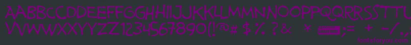 Primemin Font – Purple Fonts on Black Background