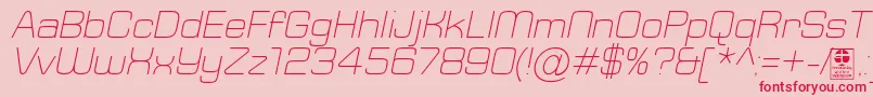 Подробнее о шрифте TypoSquareLightItalicDemo Шрифт TypoSquareLightItalicDemo – красные шрифты на розовом фоне