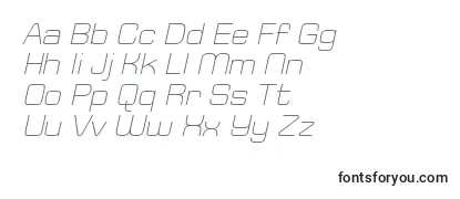 Обзор шрифта TypoSquareLightItalicDemo