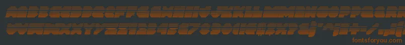 Vxrocketgradital Font – Brown Fonts on Black Background