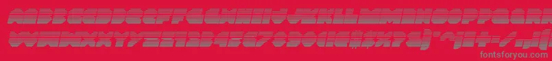 Vxrocketgradital-Schriftart – Graue Schriften auf rotem Hintergrund