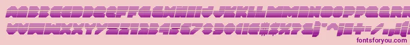 Vxrocketgradital Font – Purple Fonts on Pink Background