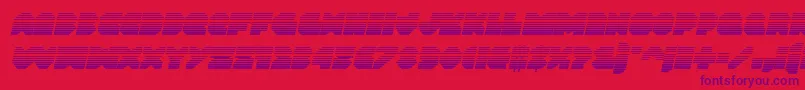 Vxrocketgradital Font – Purple Fonts on Red Background