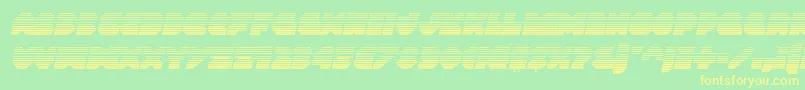 Vxrocketgradital Font – Yellow Fonts on Green Background