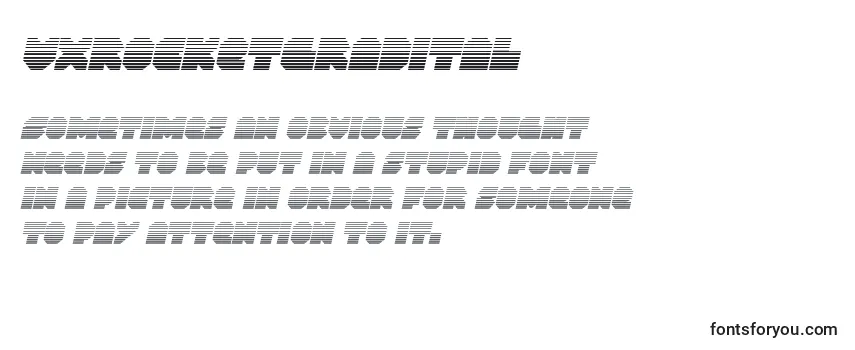 Vxrocketgradital Font