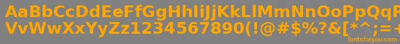 Подробнее о шрифте PrimaSansBoldBt Шрифт PrimaSansBoldBt – оранжевые шрифты на сером фоне