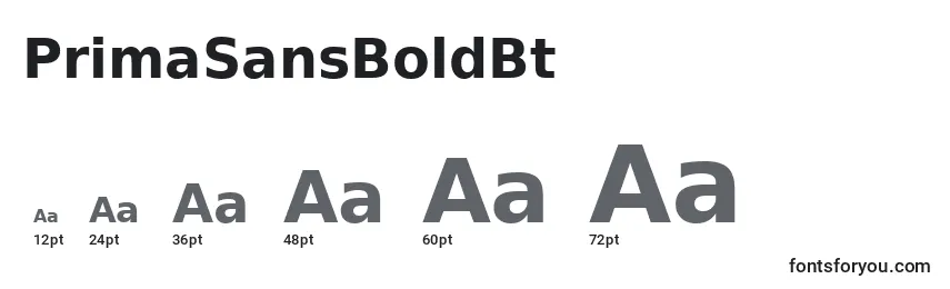 PrimaSansBoldBt Font Sizes