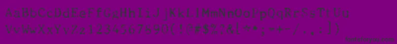 Beccaria-Schriftart – Schwarze Schriften auf violettem Hintergrund