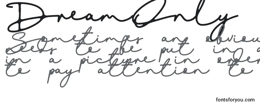 DreamOnly Font