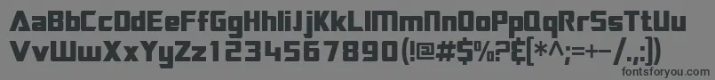 Sftransroboticscondensed Font – Black Fonts on Gray Background
