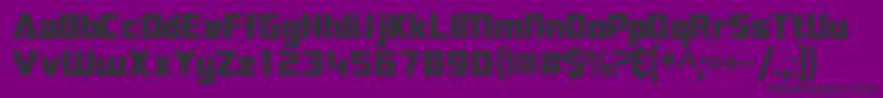 Sftransroboticscondensed Font – Black Fonts on Purple Background