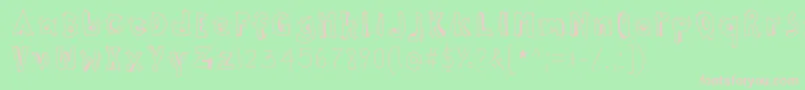 ThisWayUp Font – Pink Fonts on Green Background