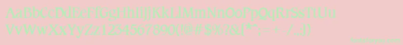 CotlinBold Font – Green Fonts on Pink Background