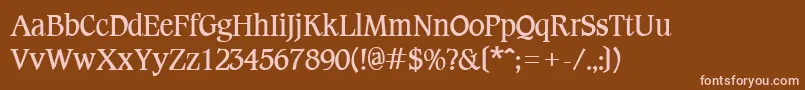 CotlinBold Font – Pink Fonts on Brown Background