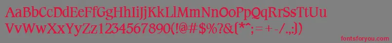 CotlinBold Font – Red Fonts on Gray Background
