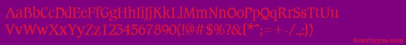 CotlinBold Font – Red Fonts on Purple Background