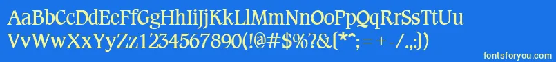CotlinBold Font – Yellow Fonts on Blue Background