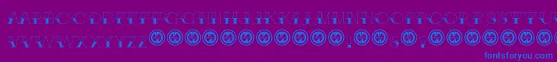 BrakefluidFfp Font – Blue Fonts on Purple Background