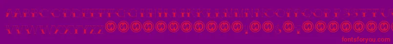 BrakefluidFfp Font – Red Fonts on Purple Background