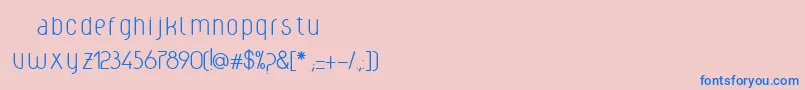 Weclight Font – Blue Fonts on Pink Background