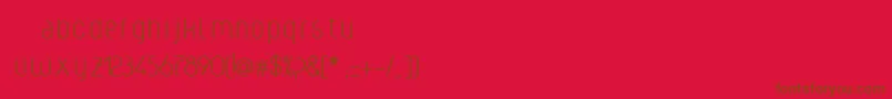fuente Weclight – Fuentes Marrones Sobre Fondo Rojo