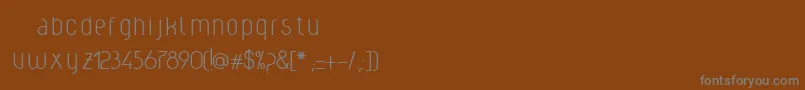 Weclight Font – Gray Fonts on Brown Background
