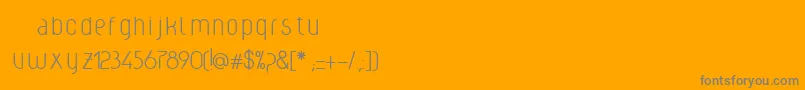 Weclight Font – Gray Fonts on Orange Background