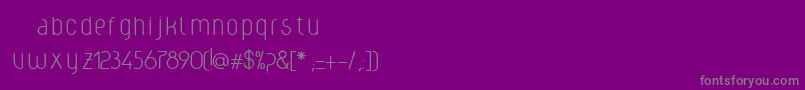 Weclight Font – Gray Fonts on Purple Background