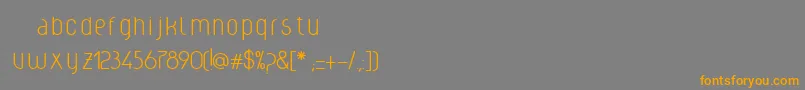 Weclight Font – Orange Fonts on Gray Background