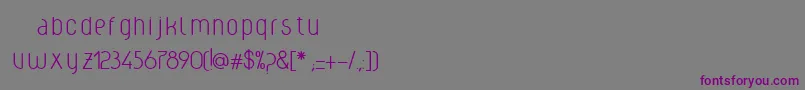 Шрифт Weclight – фиолетовые шрифты на сером фоне