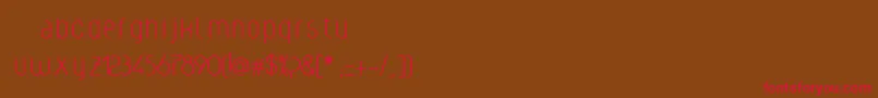 Weclight Font – Red Fonts on Brown Background