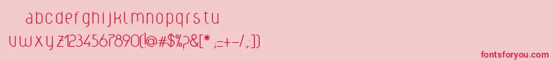 Weclight Font – Red Fonts on Pink Background