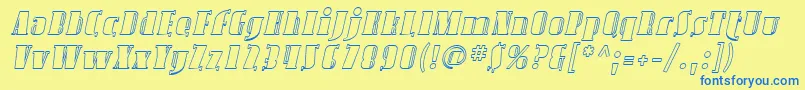 fuente SfavondaleoutlineItalic – Fuentes Azules Sobre Fondo Amarillo