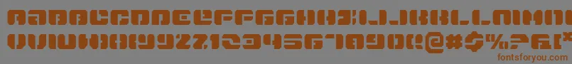 Шрифт Dan – коричневые шрифты на сером фоне