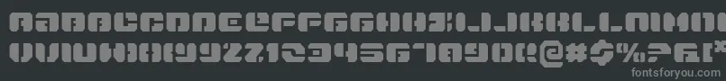 Dan-Schriftart – Graue Schriften auf schwarzem Hintergrund
