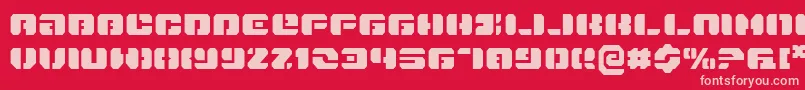 Dan Font – Pink Fonts on Red Background
