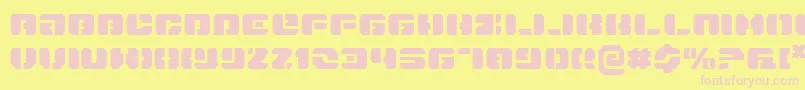 Dan Font – Pink Fonts on Yellow Background